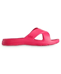 Totes Women's Molded Cross Slide Sandals with Everywear