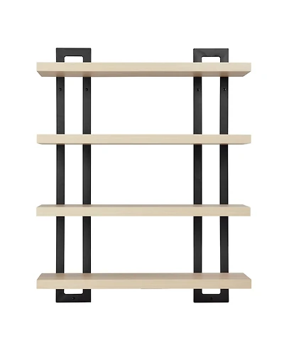Danya B 4-Tier Floating Bracket Wall Shelf