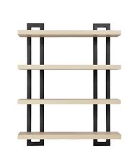 Danya B 4-Tier Floating Bracket Wall Shelf