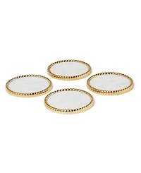Reed & Barton Roseland Metal Coasters, Set of 4