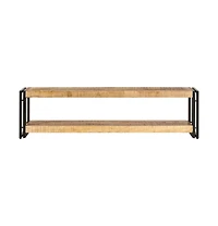 Tv Stand 59.1"x11.8"x15.7" Solid Wood Mango