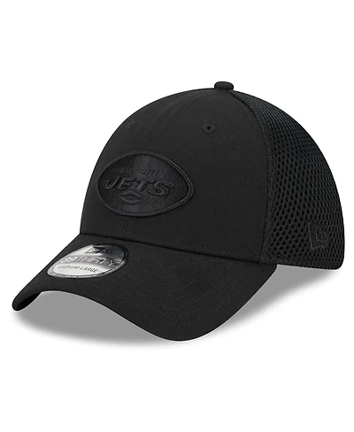 Men's New Era Black York Jets Main Neo 39THIRTY Flex Hat