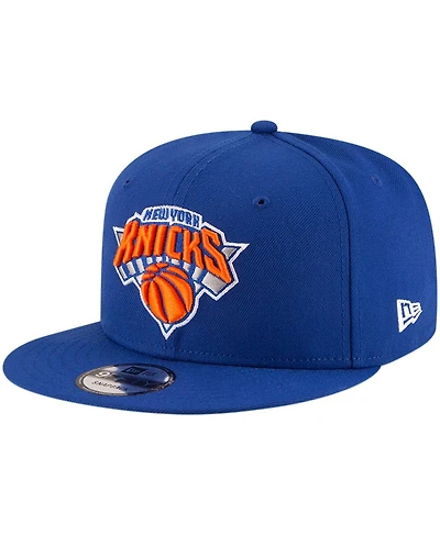 Men's New Era Blue New York Knicks Official Team Color 9FIFTY Snapback Hat