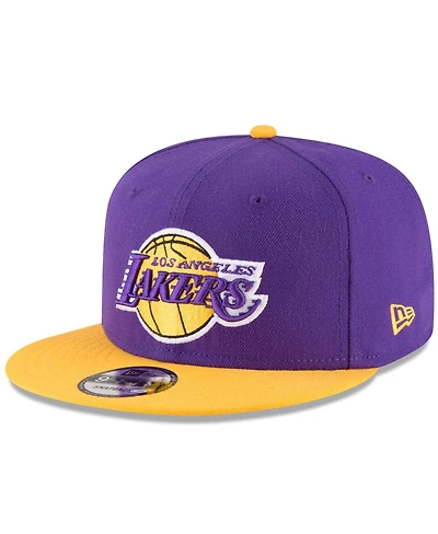 Men's New Era Purple, Gold Los Angeles Lakers Two-Tone 9FIFTY Adjustable Hat