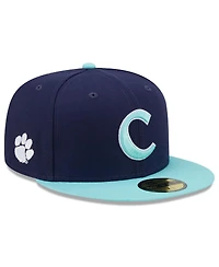 Men's New Era Navy, Light Blue Clemson Tigers 59FIFTY Fitted Hat