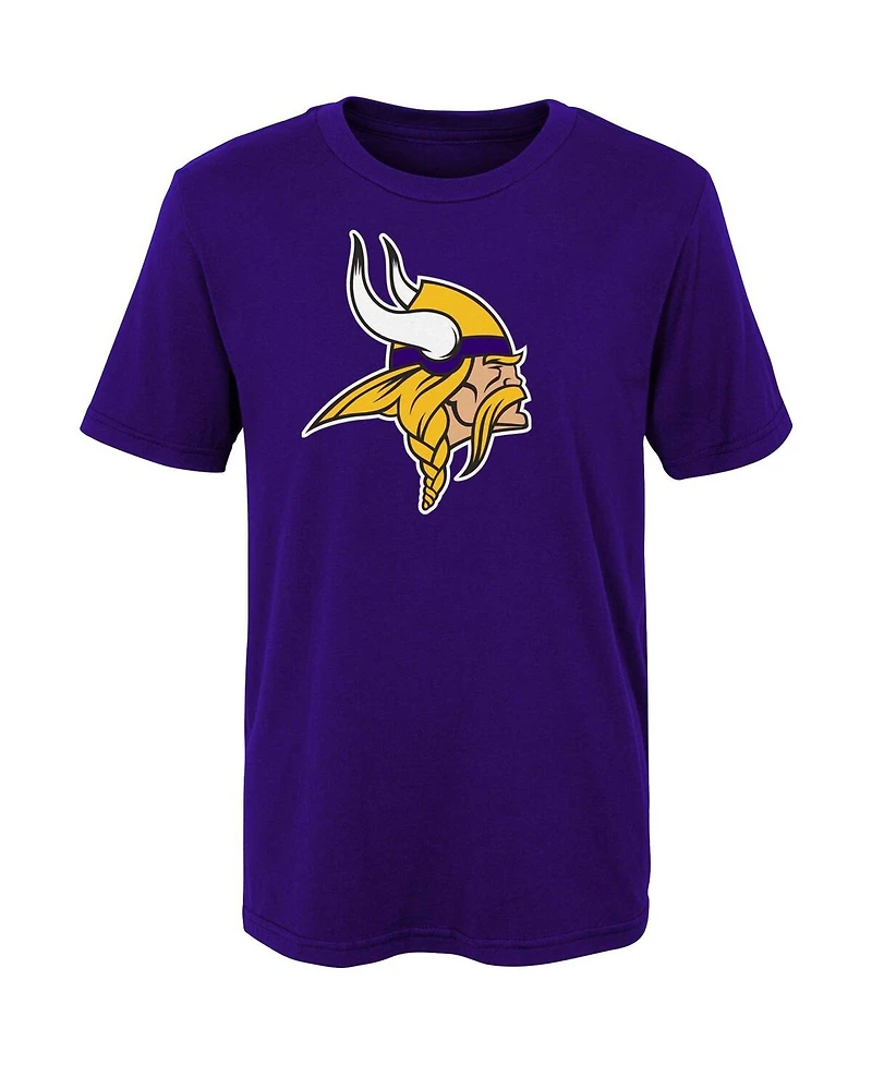 Little Boys and Girls Purple Minnesota Vikings Primary Logo T-shirt