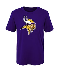 Little Boys and Girls Purple Minnesota Vikings Primary Logo T-shirt