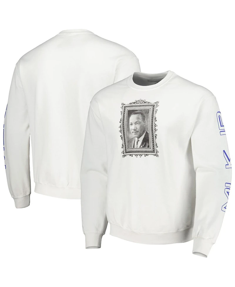 Men's and Women's Martin Luther King Jr. White Graphic Pullover Sweatshirt