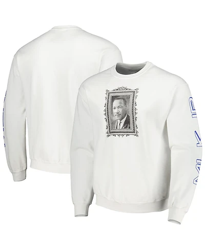 Men's and Women's Martin Luther King Jr. White Graphic Pullover Sweatshirt