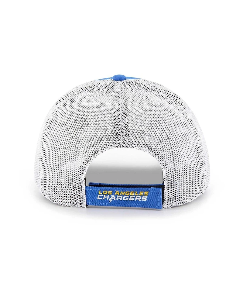 Men's '47 Brand Powder Blue, White Los Angeles Chargers Drifter Adjustable Trucker Hat