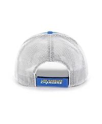 Men's '47 Brand Powder Blue, White Los Angeles Chargers Drifter Adjustable Trucker Hat