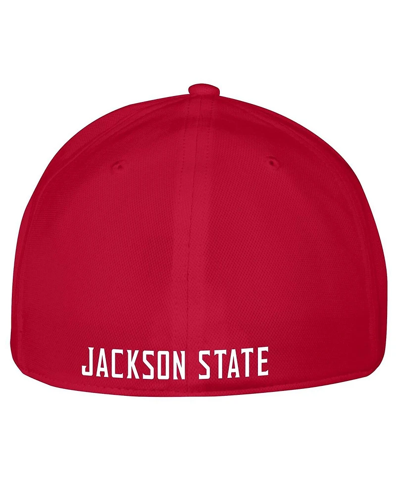 Men's Under Armour Red Jackson State Tigers Iso-Chill Blitzing Accent Flex Hat