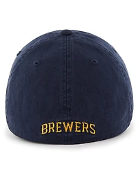 Men's '47 Brand Navy Milwaukee Brewers Franchise Logo Fitted Hat