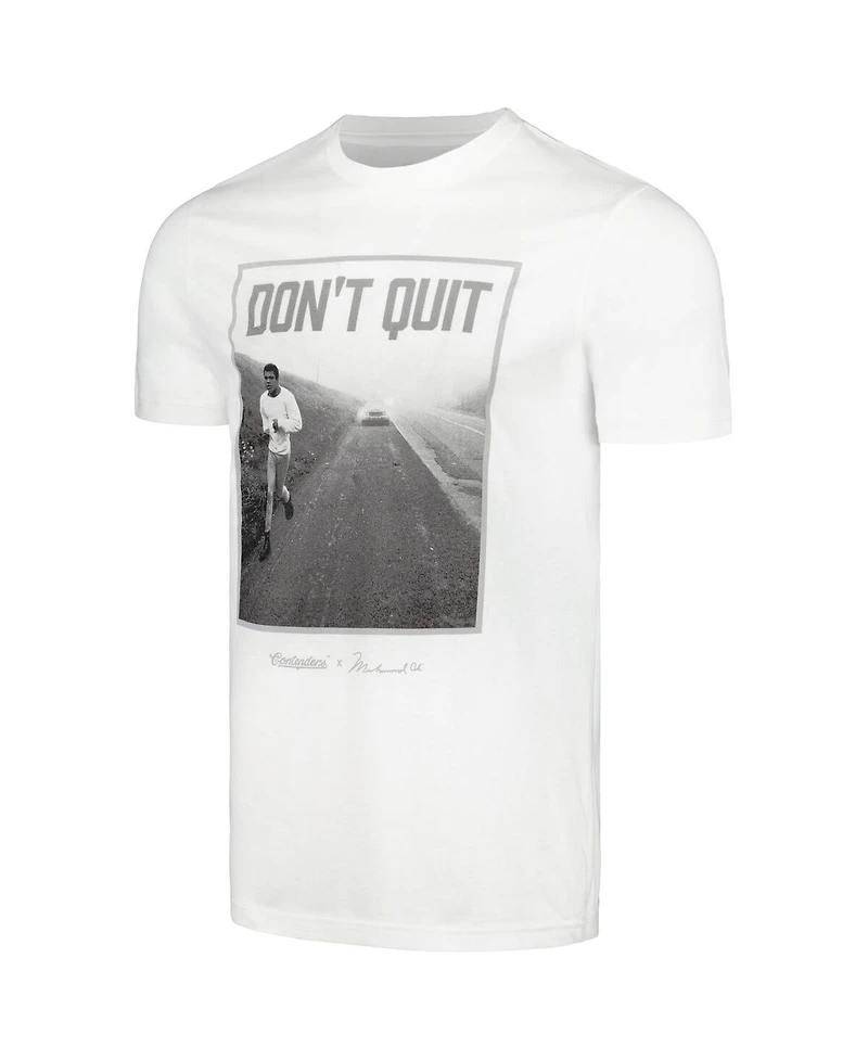 Men's Contenders Clothing White Muhammad Ali Don't Quit T-shirt