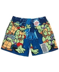Men's Dumbgood Blue Teenage Mutant Ninja Turtles Comic Big Print Shorts