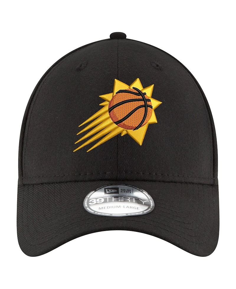 Men's New Era Black Phoenix Suns Logo 39THIRTY Flex Hat