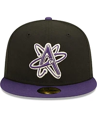 Men's New Era Black Albuquerque Isotopes Alternate Logo 2 Authentic Collection 59FIFTY Fitted Hat