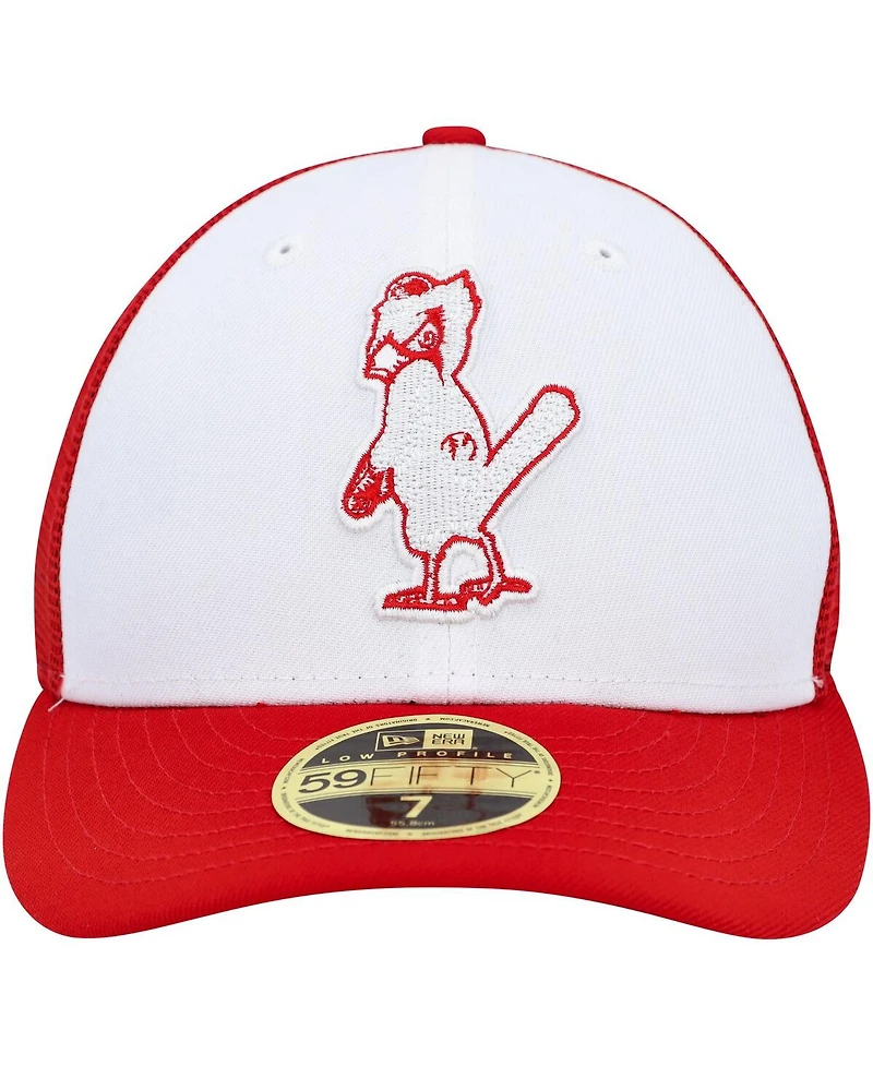 Men's New Era White, Red St. Louis Cardinals 2023 On-Field Batting Practice Low Profile 59FIFTY Fitted Hat