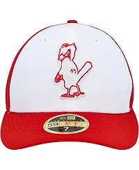 Men's New Era White, Red St. Louis Cardinals 2023 On-Field Batting Practice Low Profile 59FIFTY Fitted Hat