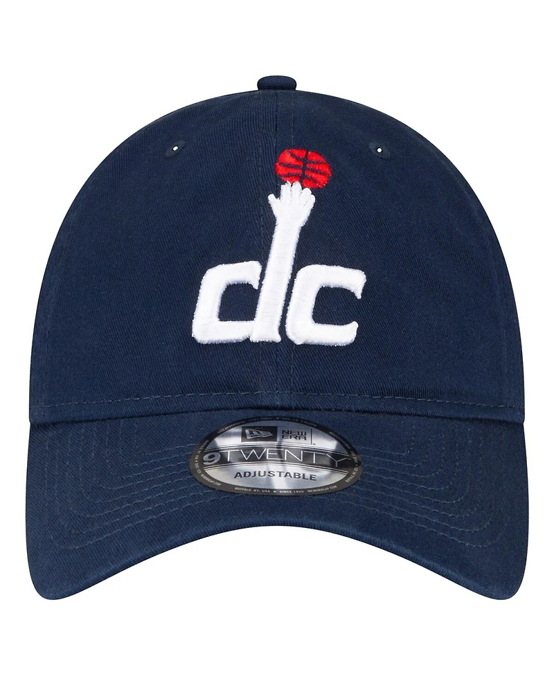 Men's New Era Navy Washington Wizards Team 2.0 9TWENTY Adjustable Hat