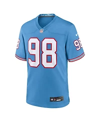 Big Boys Nike Jeffery Simmons Light Blue Tennessee Titans Game Jersey