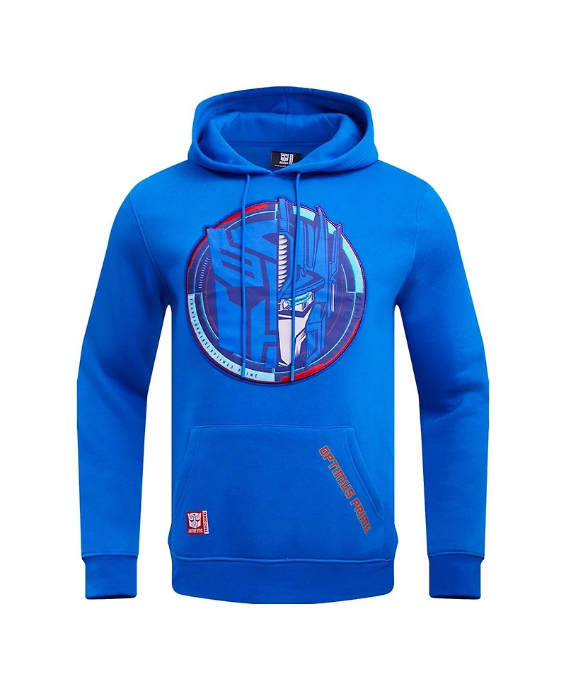 Men's and Women's Freeze Max Optimus Prime Royal Transformers Roll Out Pullover Hoodie