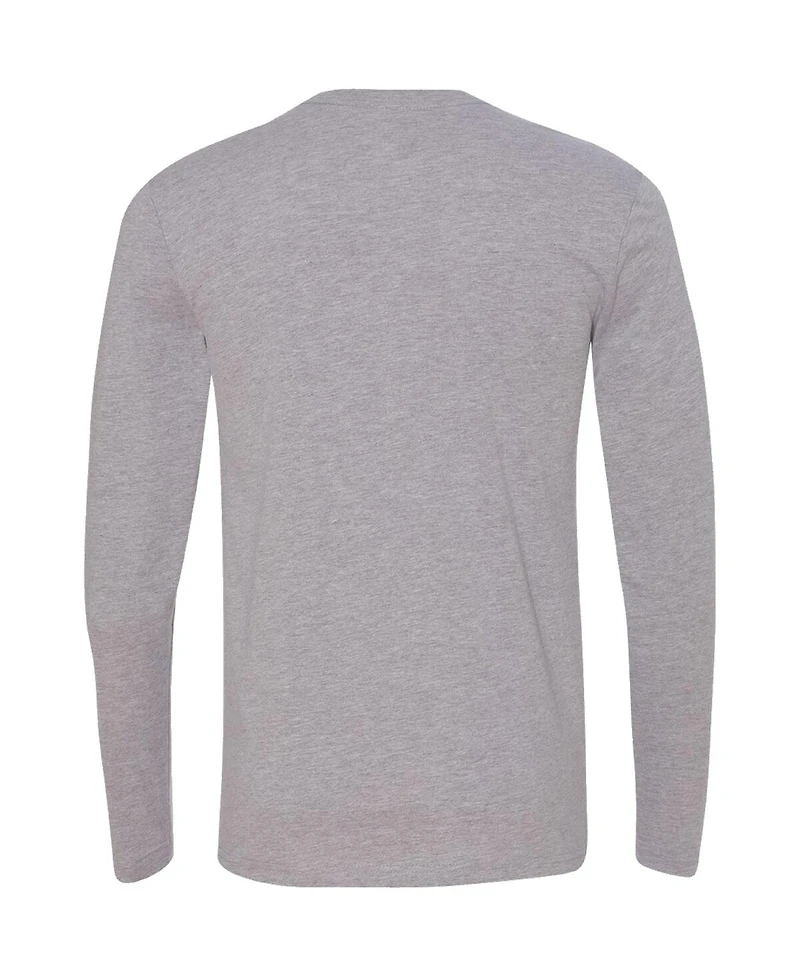 Men's Checkered Flag Sports Gray Ross Chastain Melon Man Long Sleeve T-shirt
