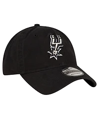 Men's New Era Black San Antonio Spurs Team 2.0 9TWENTY Adjustable Hat