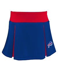 Girls Toddler Royal Buffalo Bills Spirit Cheer Three-Piece Cheerleader Set