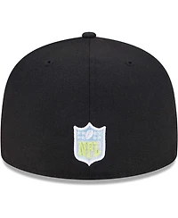 Men's New Era Black Pittsburgh Steelers Multi 59FIFTY Fitted Hat