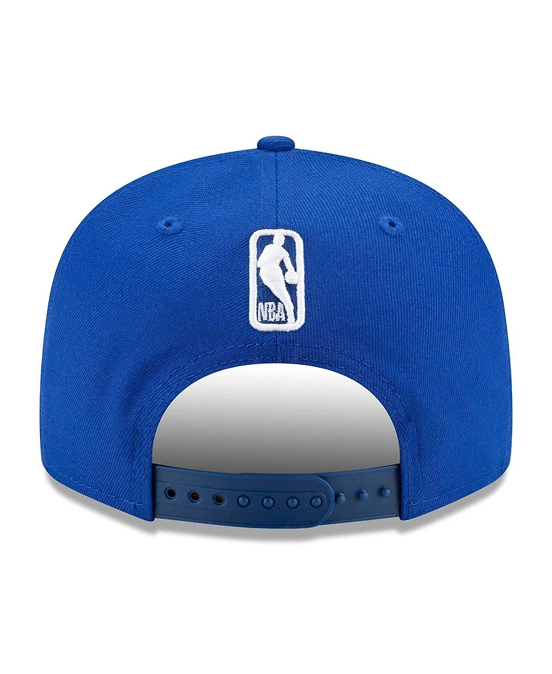 Men's New Era Royal Golden State Warriors Official Team Color 9FIFTY Snapback Hat