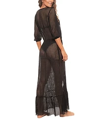 Guria Beachwear Women's Lattice Duster Cover-up
