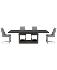 Tivie Pc Dining Set (Rectangular Table + Chairs