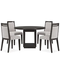 Tivie 5 Pc Dining Set (Round Table + 4 Chairs), Created for Macy's