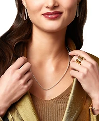 Glitter Paperclip Doorknocker Drop Earrings in 10k Gold, Created for Macy's