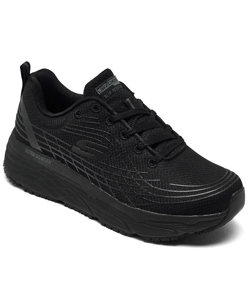 Skechers Women's Relaxed Fit Max Cushioning Elite Slip-Resistant Work Sneakers from Finish Line