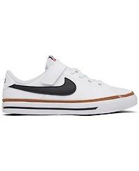 Nike Little Kids Court Legacy Adjustable Strap Closure Casual Sneakers from Finish Line