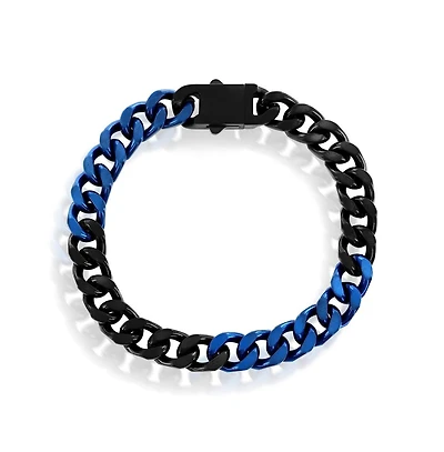 Metallo Stainless Steel 10mm Cuban Link Bracelet