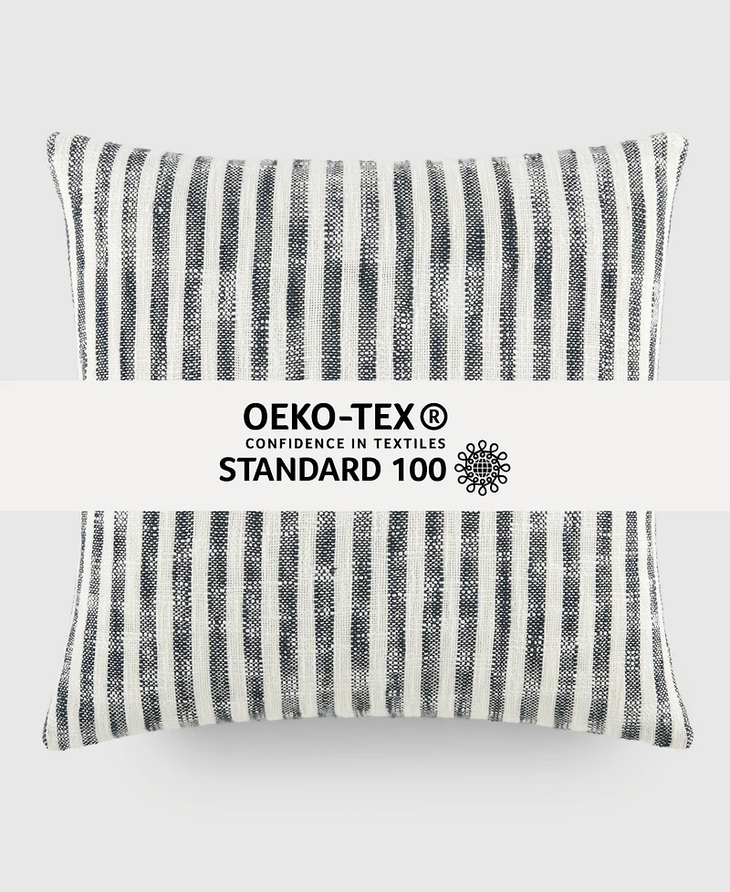 ienjoy Home Yarn Dyed Thin Stripe Decorative Pillow, 20" x
