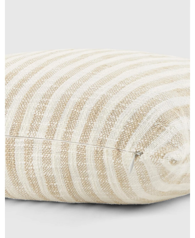 ienjoy Home Yarn Dyed Thin Stripe Decorative Pillow, 20" x 20"