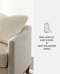 ienjoy Home Stitch Knit Decorative Pillow, 20" x