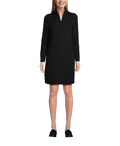 Lands' End Women's Cozy Lofty Sweater Dress
