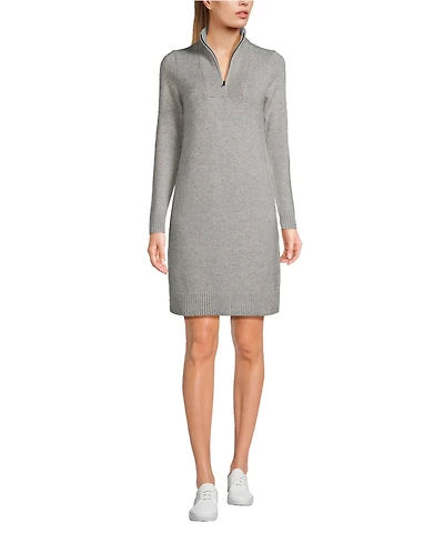 Lands' End Women's Cozy Lofty Sweater Dress