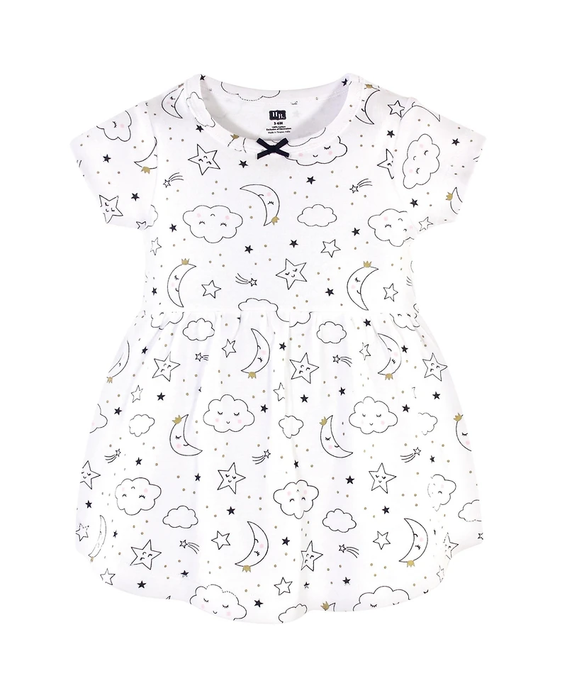 Hudson Baby Toddler Girls Cotton Dress and Cardigan Set