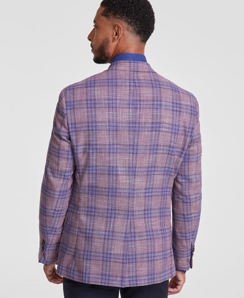 Michael Kors Men's Classic-Fit Mauve Window Sport Coat