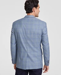 Michael Kors Men's Classic-Fit Seafoam Plaid Sport Coat