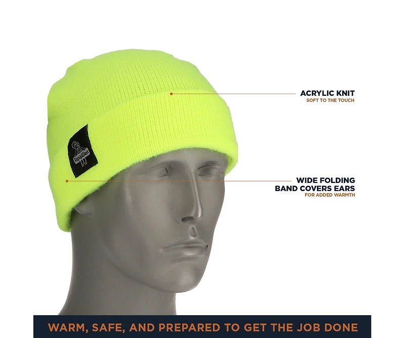 RefrigiWear Men's Watch Cap - Knit Cold Weather Beanie