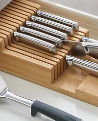 Joseph Joseph Drawerstore Large Bamboo 2-Tier Knife Organizer