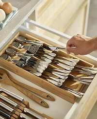 Joseph Joseph Drawerstore Large Bamboo Compact Cutlery Organizer