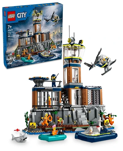 Lego City Police Prison Island Building Toy 60419, 980 Pieces